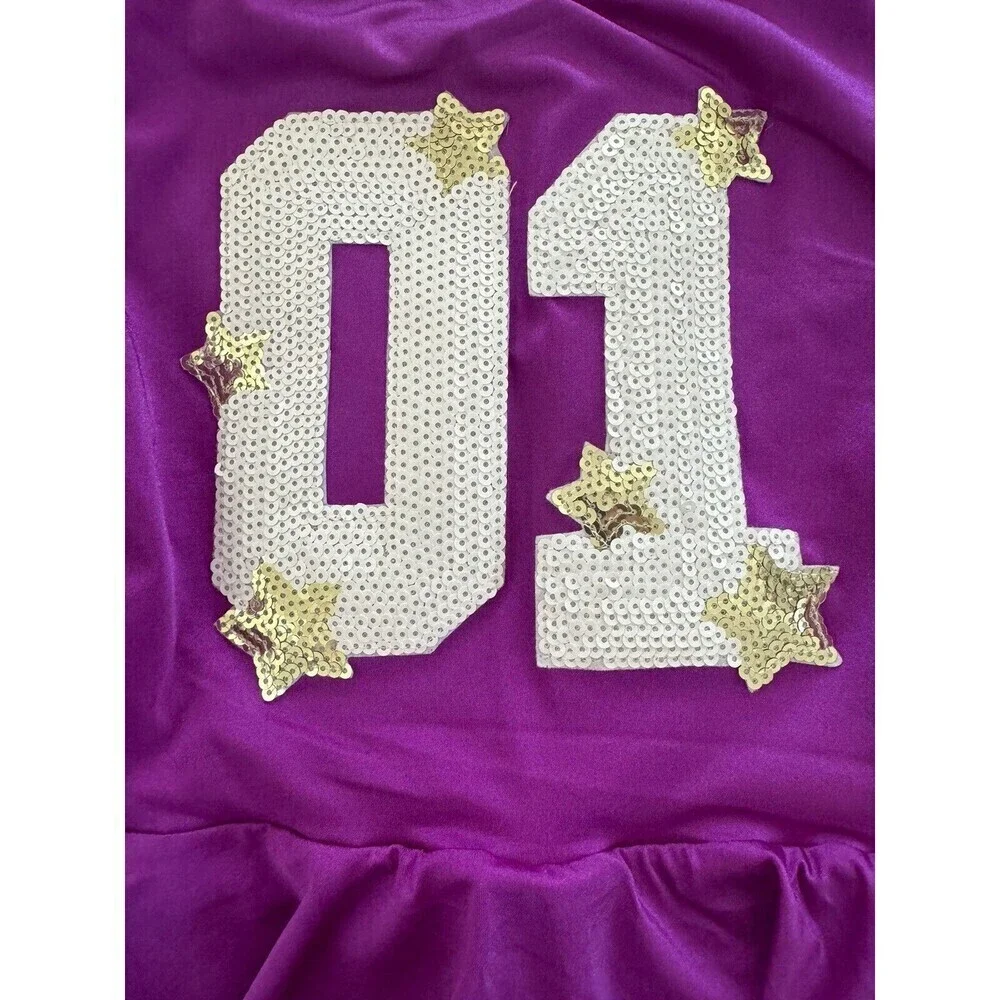 Weissman Dance Costume Weissman Pump Up The Jam sequin purple girl's MC 11/12
